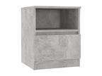 2-piece bedside tables, concrete grey, 40x40x50 cm, chipboard, 51215OEPA