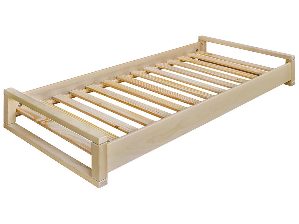 Stackable bed 90x200cm solid wood Artanzy 95184XWKX