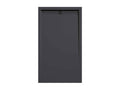 Anthracite shower tray with smooth finish, Artanzy colored grate - 100x70 cm 18589JNGP