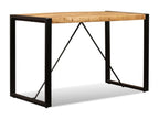 Dining table, raw mango wood, 120 cm, 84950XBQX