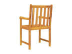 Delimoa Solid Wood Garden Chairs, Set of 2, 23492SJPX