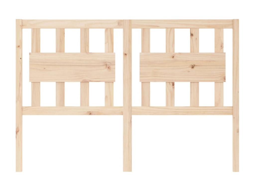 Headboard 140.5x4x100 cm Solid pine wood 48675EDBJ