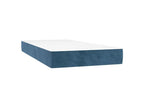 Delimoa bed base with LED mattress, dark blue, 90x190 cm, velvet, 00732BDQG