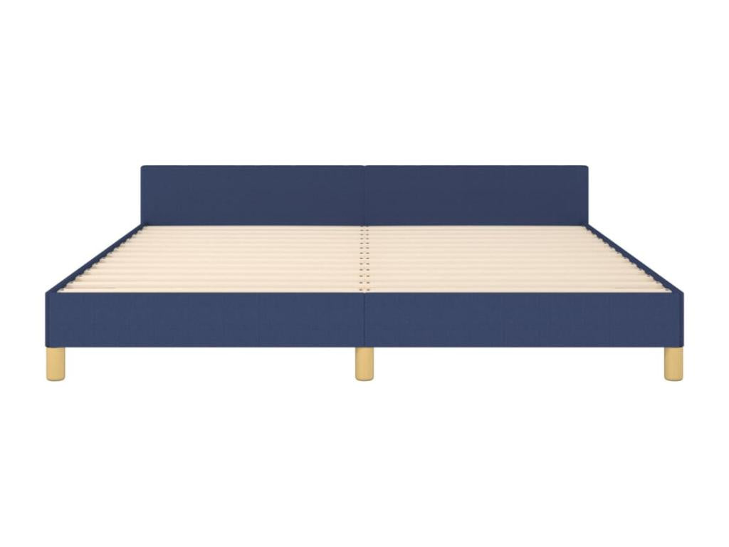Bed frame without mattress, blue, 180x200 cm, fabric, 44882GEPR