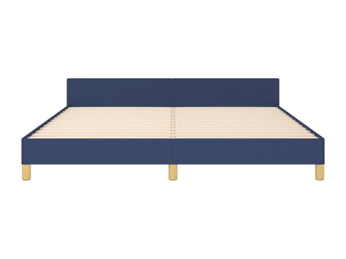 Bed frame without mattress, blue, 180x200 cm, fabric, 44882GEPR