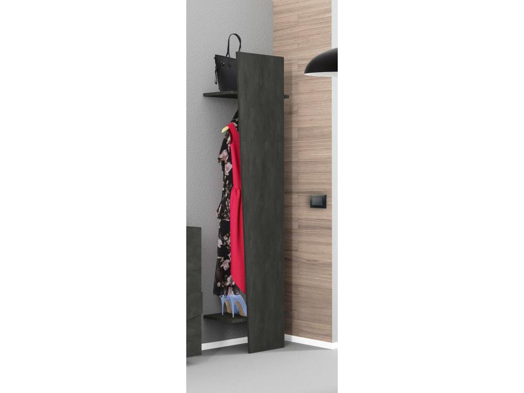 Delimoa entryway furniture, modern multifunctional entryway storage unit, versatile locker for entryway, Made in Italy, 50x30x200 cm, Anthracite, 72574FCSM