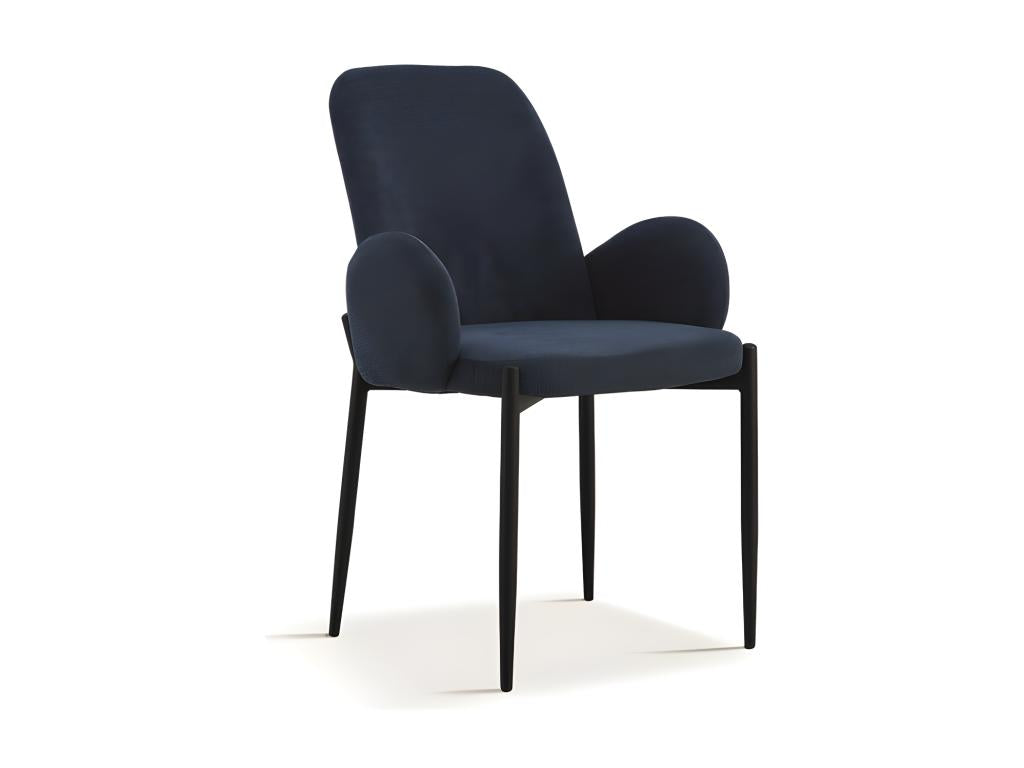 Artanzy Chair, Blue Fabric, dimensions H88 x W60 x D57 cm, ideal for your kitchen or dining room, 55053ADWC