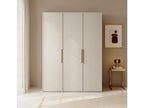 3-door wardrobe with two hanging rails - 150 cm - beige - Artanzy 60476NEWU