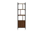 Bookcase with door, brown oak, 44.5x30x154.5 cm, 39952EPYS