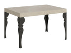 Paxon extendable table 90x140/244 cm, cashmere finish, anthracite legs, 97849ZSUM