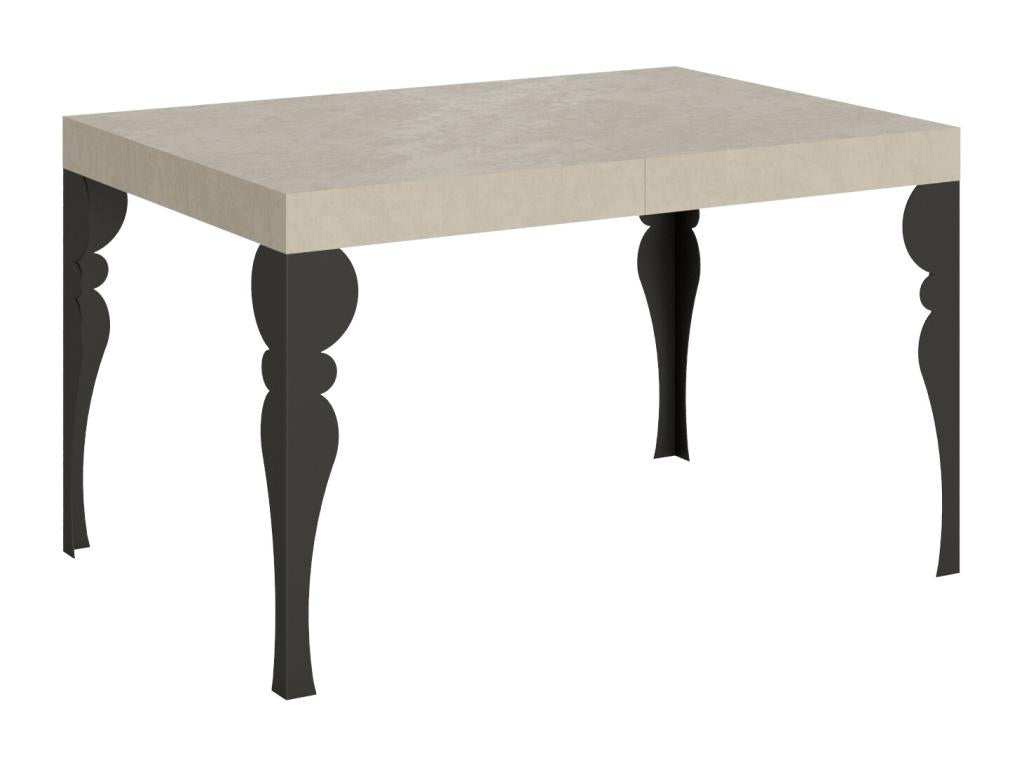 Paxon extendable table 90x140/244 cm, cashmere finish, anthracite legs, 97849ZSUM