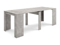 Extendable console table 220cm, seats 10, cement dining table 55545SKGP
