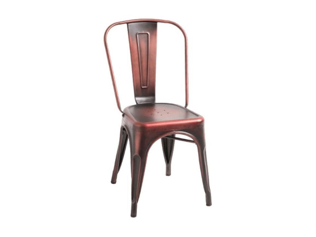 Artanzy Vintage Industrial Steel Chair - White 87745LMBD