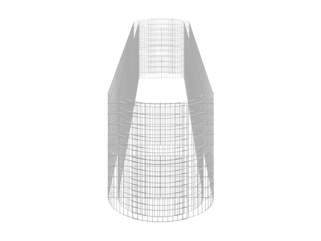 Raised Gabion Bed, Galvanized Iron, 600x100x100 cm, 44663RMNJ