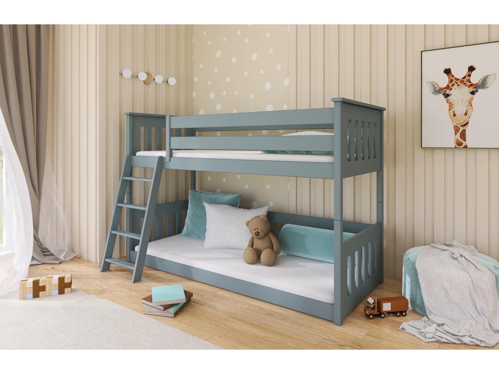 Delimoa BB002 Bunk Beds 80x180 cm Grey 92434LBZH