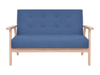 3-piece sofa set, blue fabric, 40697KSMN