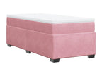 Delimoa bed base with mattress, Rose 100x200 cm Velvet 09933XBTI