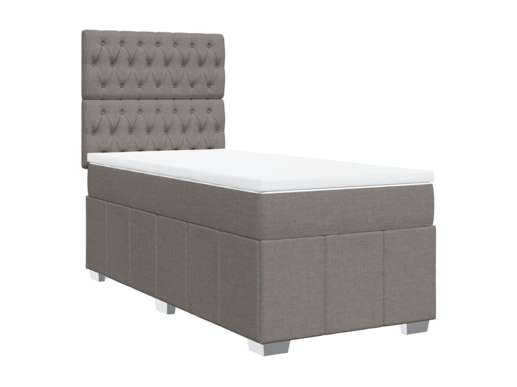 Delimoa bed base with Delimoa mattress 90x190 cm Fabric 69411KKSI