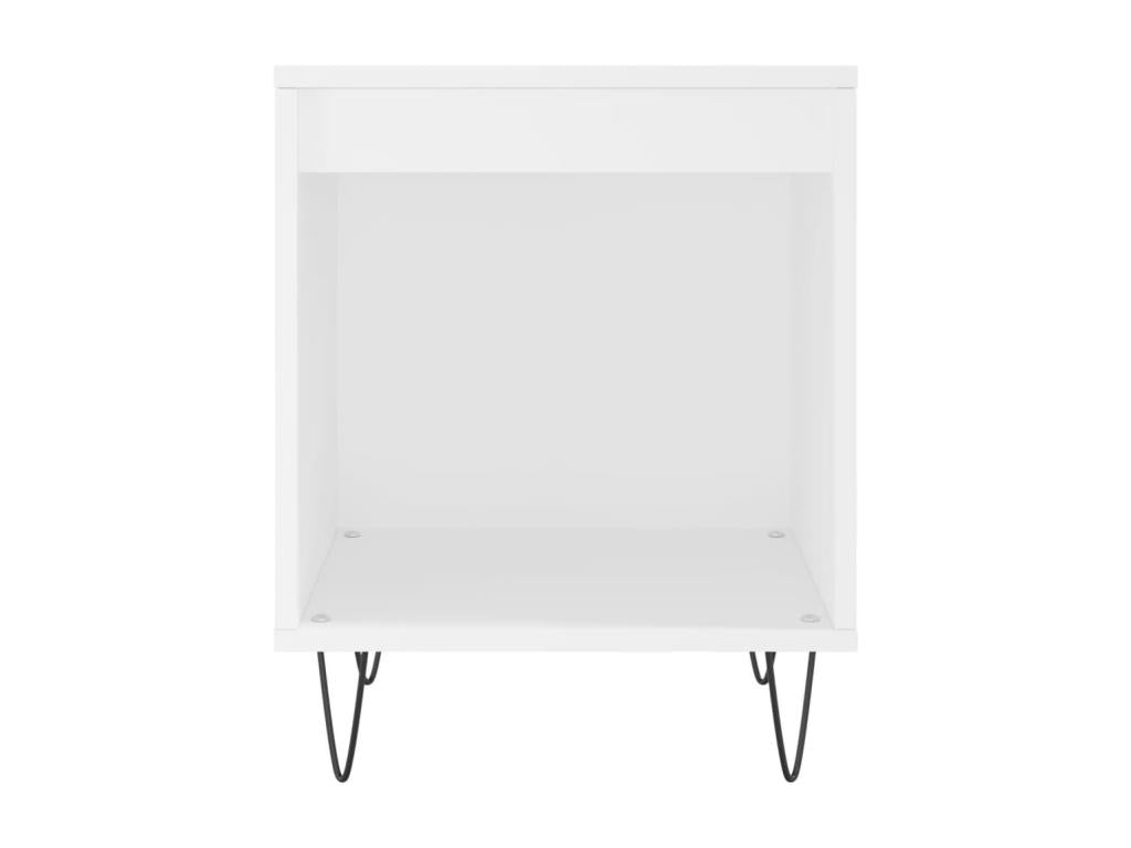 Bedside tables, 2 pcs, white, 40x35x50 cm, engineered wood, 69693BKZQ