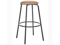 Set of 2 Artanzy Light Brown Velvet Bar Stools 16377RLJH