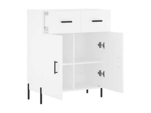 White sideboard 69.5x34x90 cm engineered wood 07555KLPC