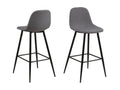 Delimoa Light Grey Fabric Bar Stool. 21413PUGO