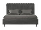 Delimoa 10687UIKS Upholstered Bed without Mattress 160x200 cm Grey Microfiber