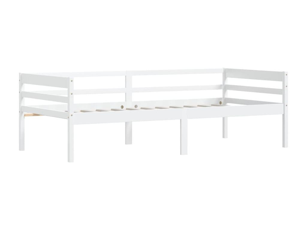 White Daybed Solid Pine Wood 90x200 53468PLOU