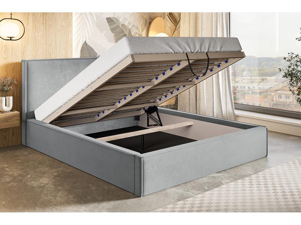 Artanzy Storage Bed 180x200 Artanzy - Adult Bed with Slatted Base - Bed with Cream Bouclé Fabric Anthology 1 13693XVYH