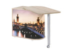 Swivel desktop desk with roll-top storage - Artanzy n 12 42933KMEI