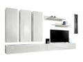 FLY E1 TV unit, glossy white finish - A modern and stylish wall-mounted unit for your living room. 79533RQLZ