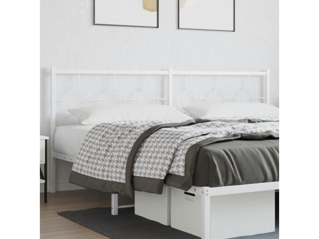 White metal headboard 193 cm 10009IYCH