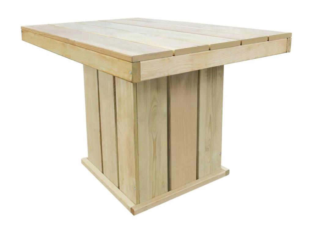 4-Piece Outdoor Dining Set, Impregnated Pine, 33343CDNK