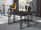 Delimoa 110 Black Coffee Table Set 50x76x76cm Laminate Corner 77283CHWV