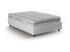 Artanzy Double Bed with Storage Bed, Fabric Upholstery, Made in Italy, Front Opening, Includes 120x190 cm Mattress, White 91165EDHC