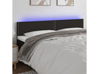 Black LED Headboard 180x5x78/88 cm Fabric 22495ZXAL