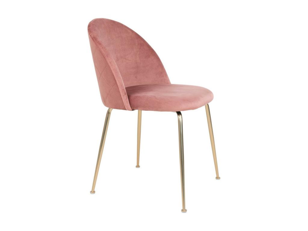 Set of 2 Geneva Pink Chairs 52x51x78 cm Delimoa 79028IXBC