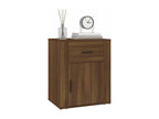 Bedside table, brown oak, 50x36x60 cm, engineered wood, 60986JLQL